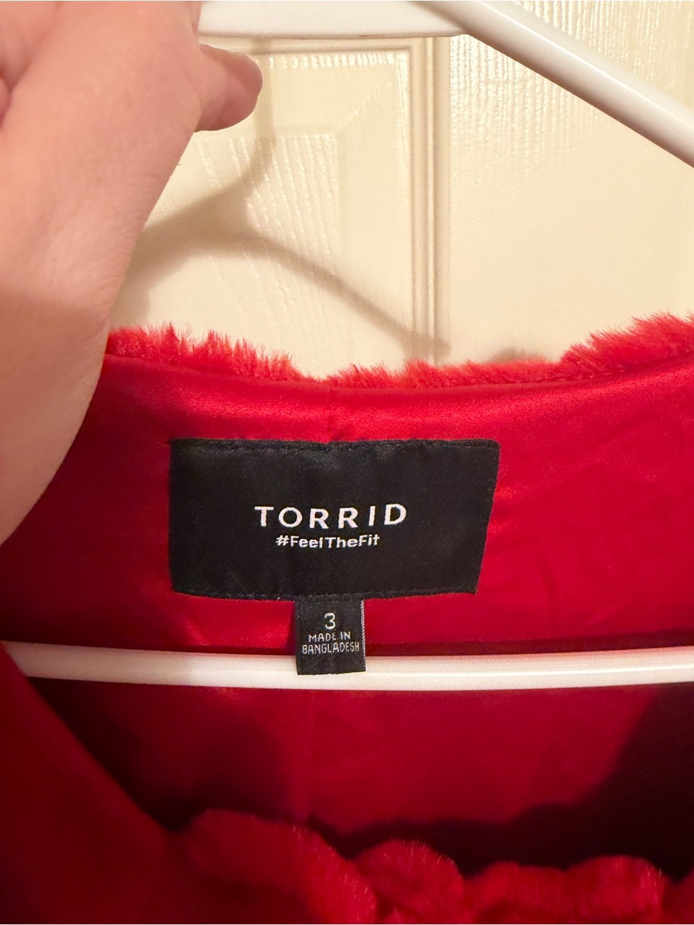 Torrid Collarless Faux Fur Jacket - Picture 3 of 4